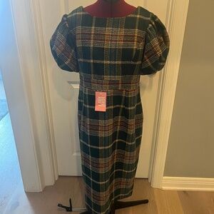 Ivy City plaid wool dress